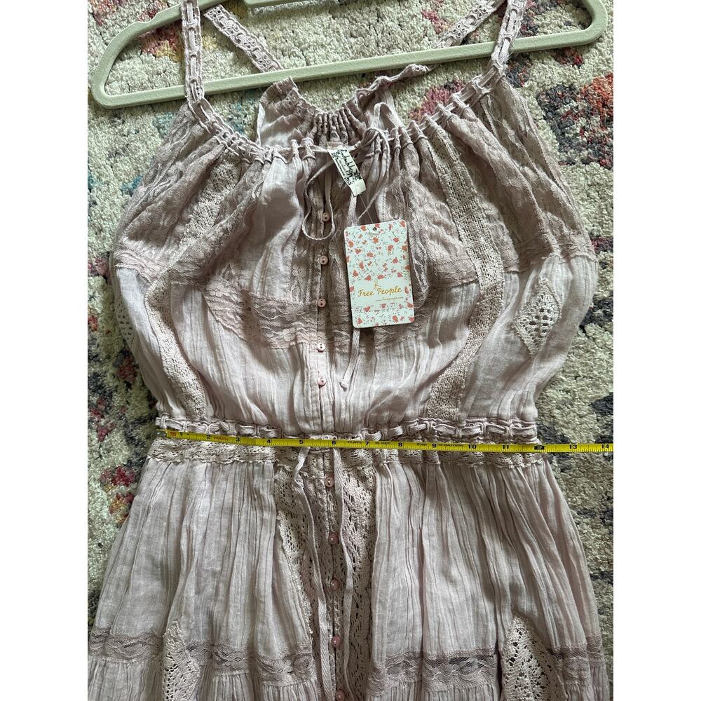 Free People Dolly Maxi Dress Silverberry NWT XS Bodysuit - Picture 7 of 12